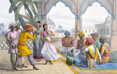 Tanzende Bajaderen, 1827-35 von M.E. Burnouf